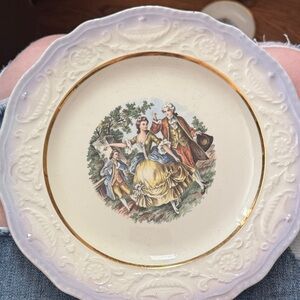 Vintage Adams Antique Steubenville 22k Gold Dinner Plate